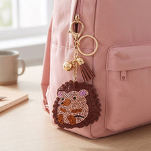 Cuddly Hedgehog Gold Tone Crystal Bag Charm Example