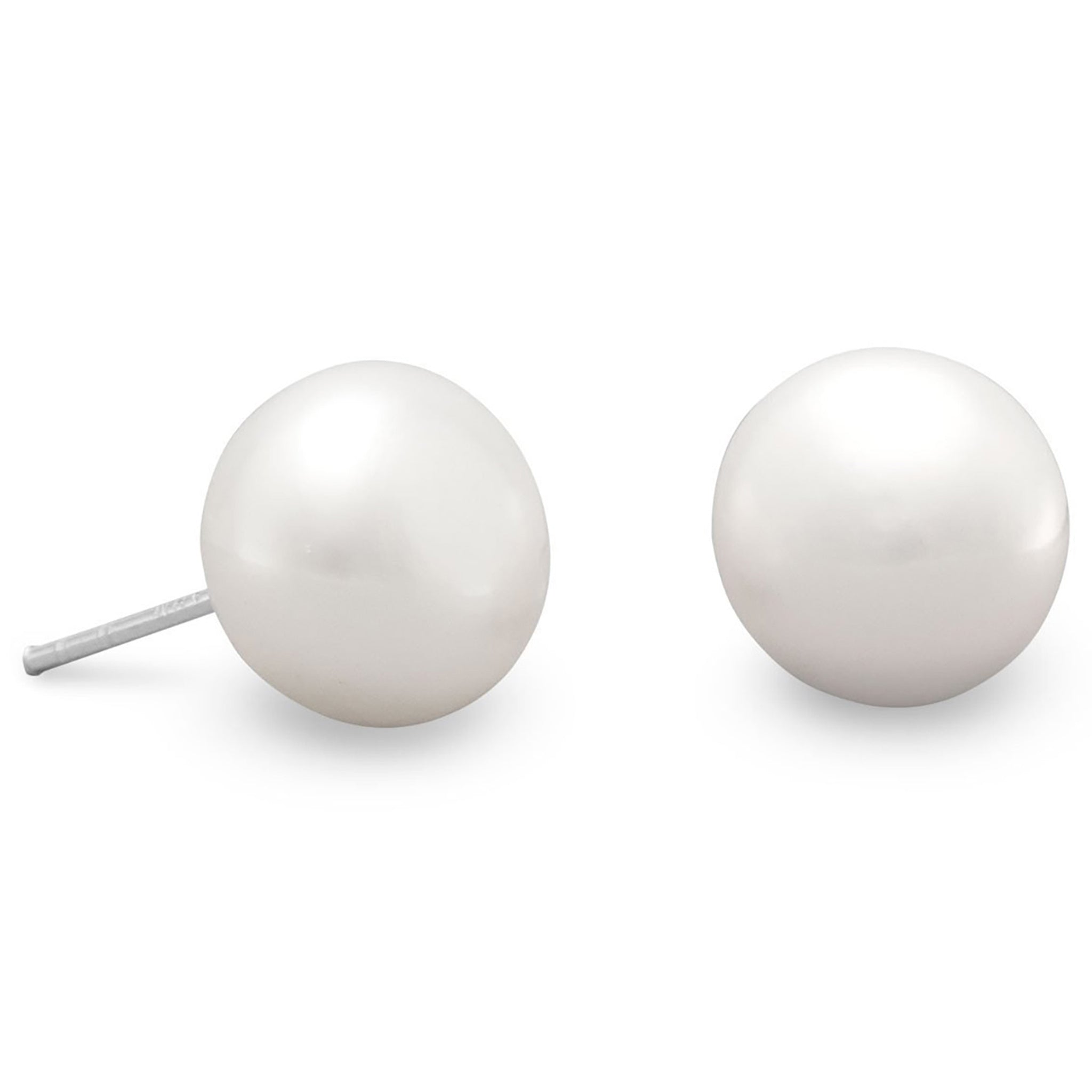 Cultured Freshwater Button Pearl Earrings