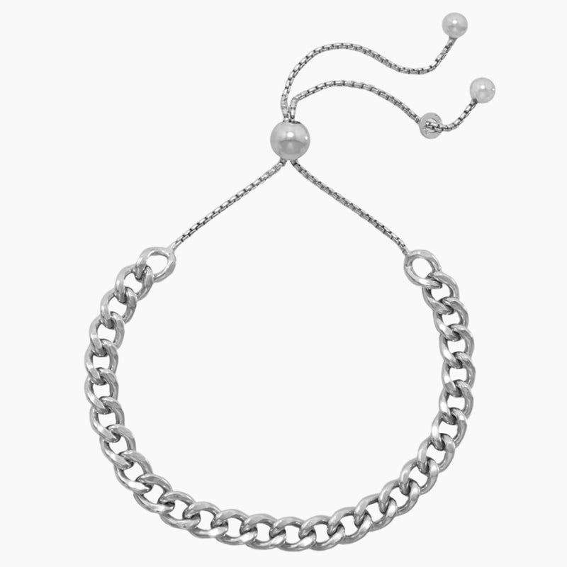 Curb Chain Bolo Bracelet