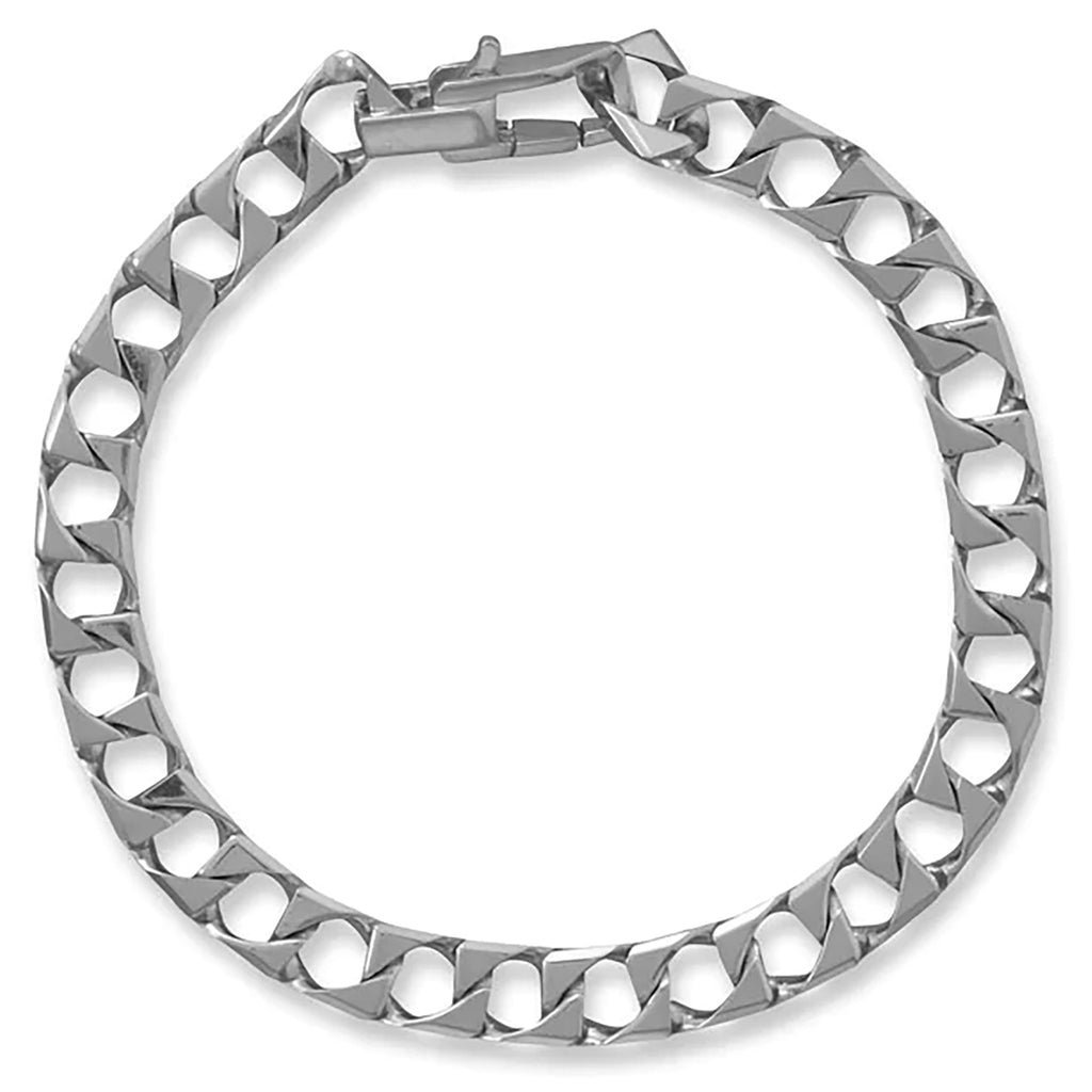 Cable Edge Curb Chain Bracelet in Sterling Silver, 23mm | David Yurman