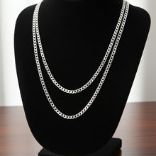 Curb Chain - 3mm Layered on Bust Display