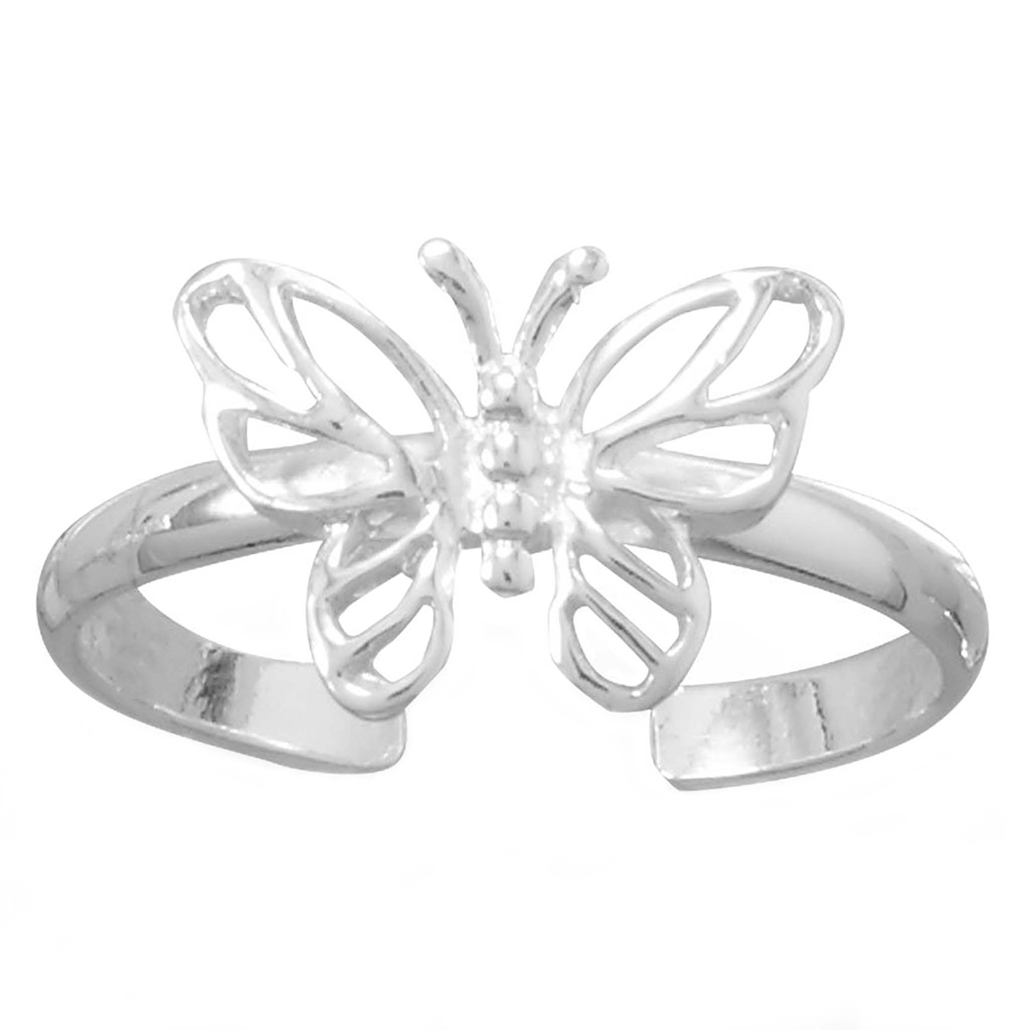 Cut Out Butterfly Toe Ring