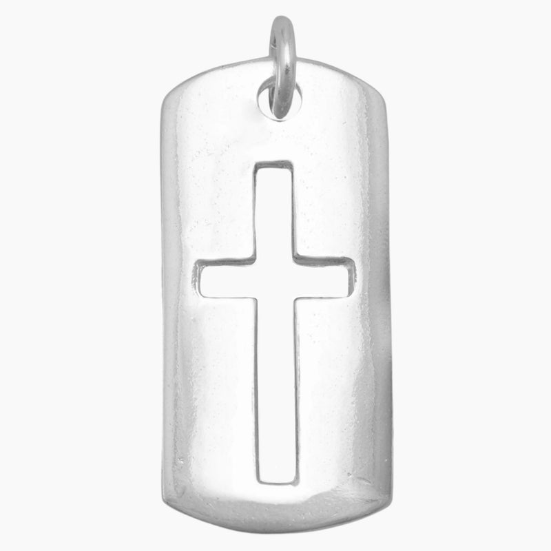 Cut Out Cross Tag Pendant