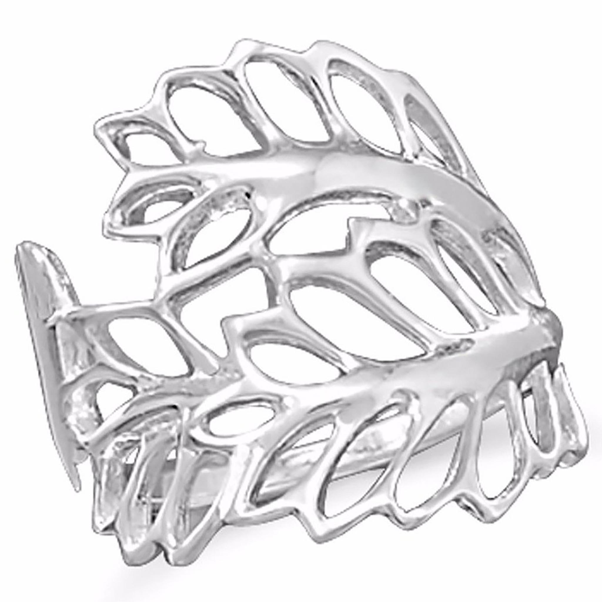 Cut Out Leaves Design Ring