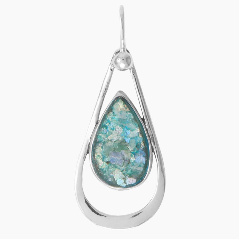 Cut Out Roman Glass Pendant