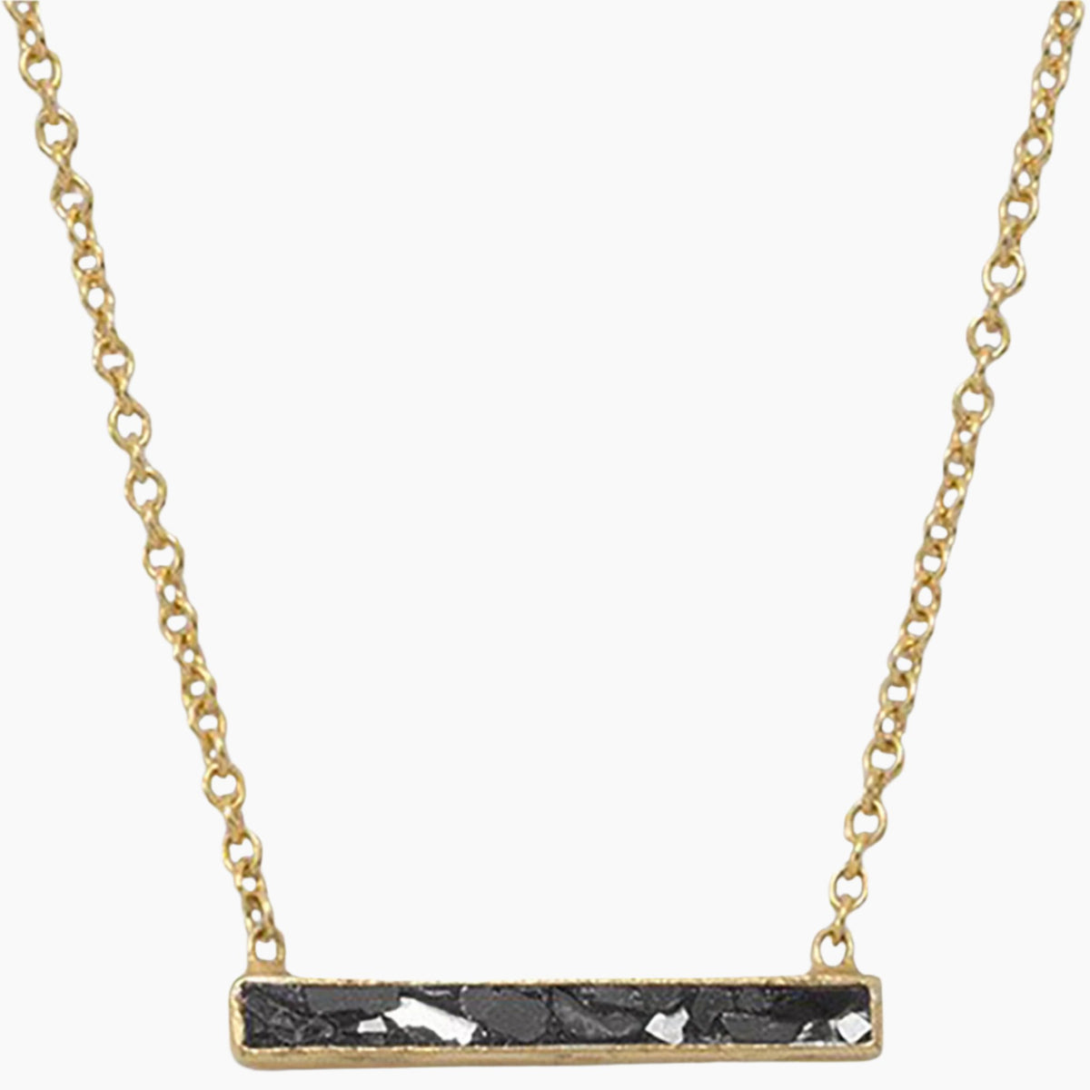 Diamond Chip Bar Necklace