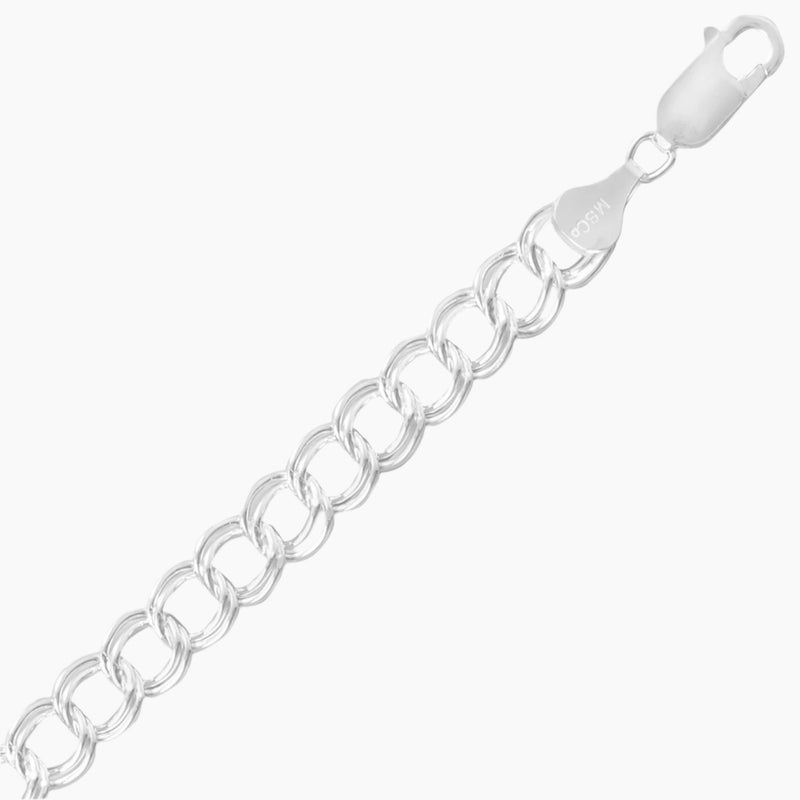 Diamond Cut Charm Bracelet - 7mm