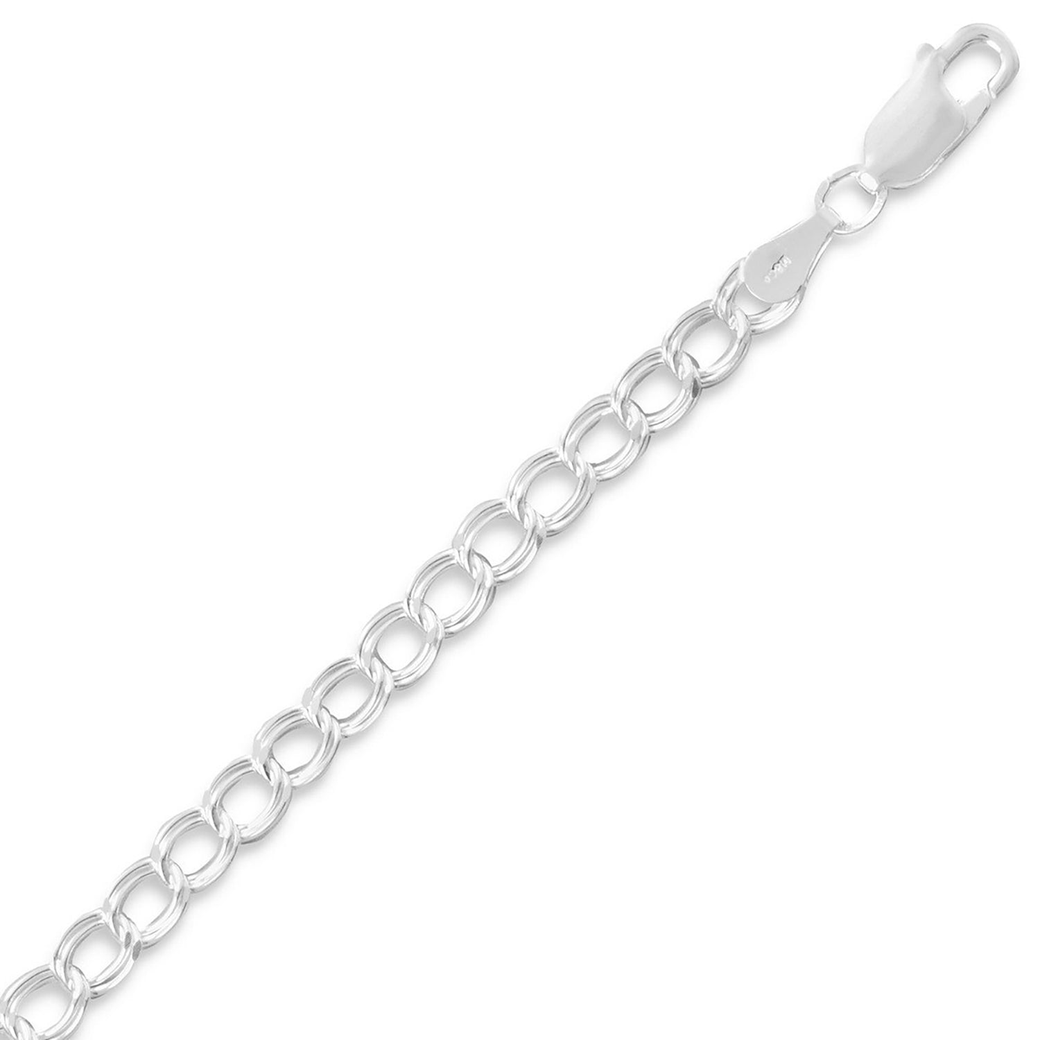 Diamond Cut Charm Bracelet - 4.5mm