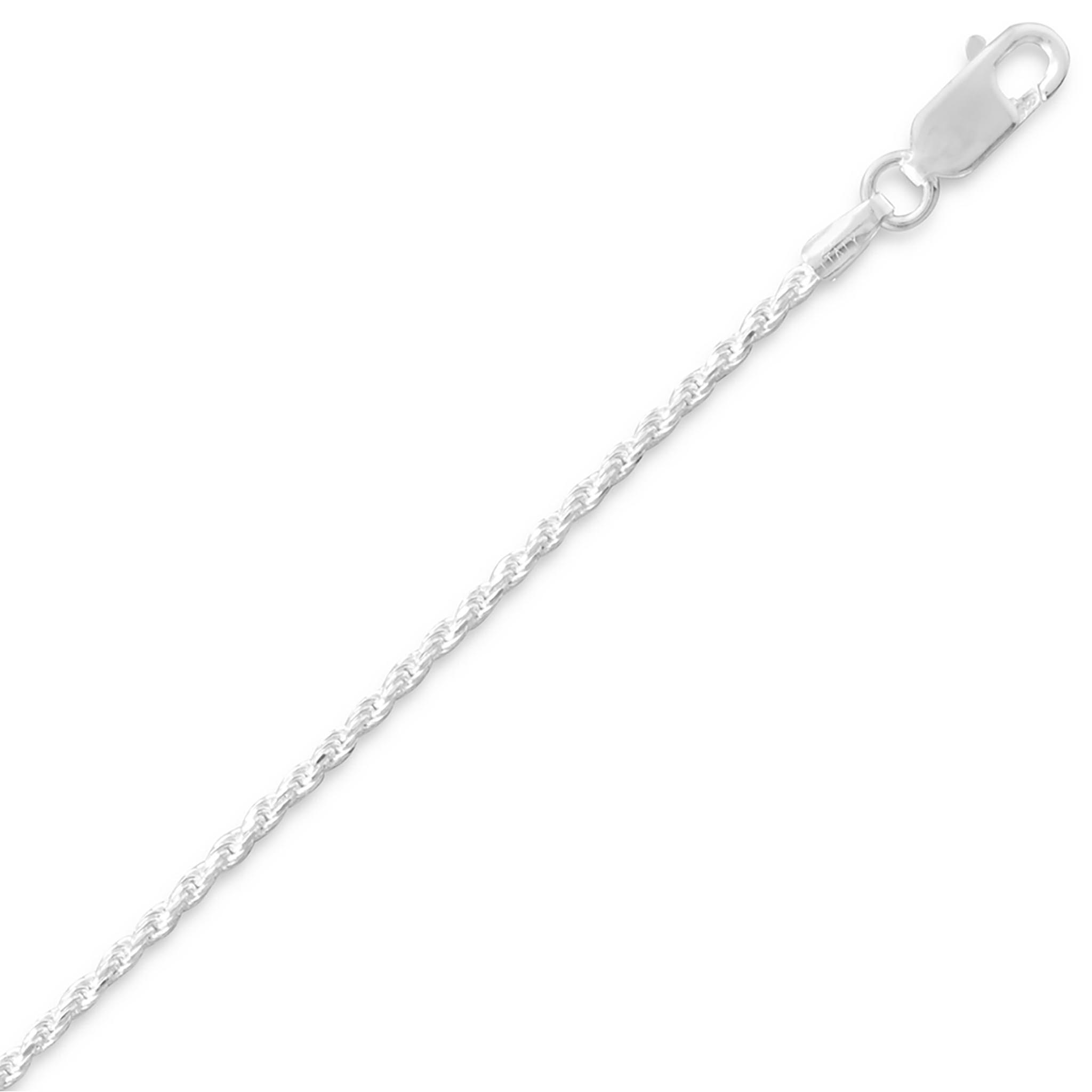 Diamond Cut Rope Chain - 1.3mm