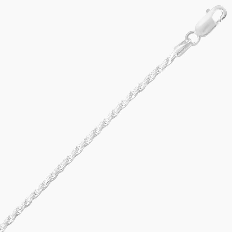 Diamond Cut Rope Chain - 1.7mm