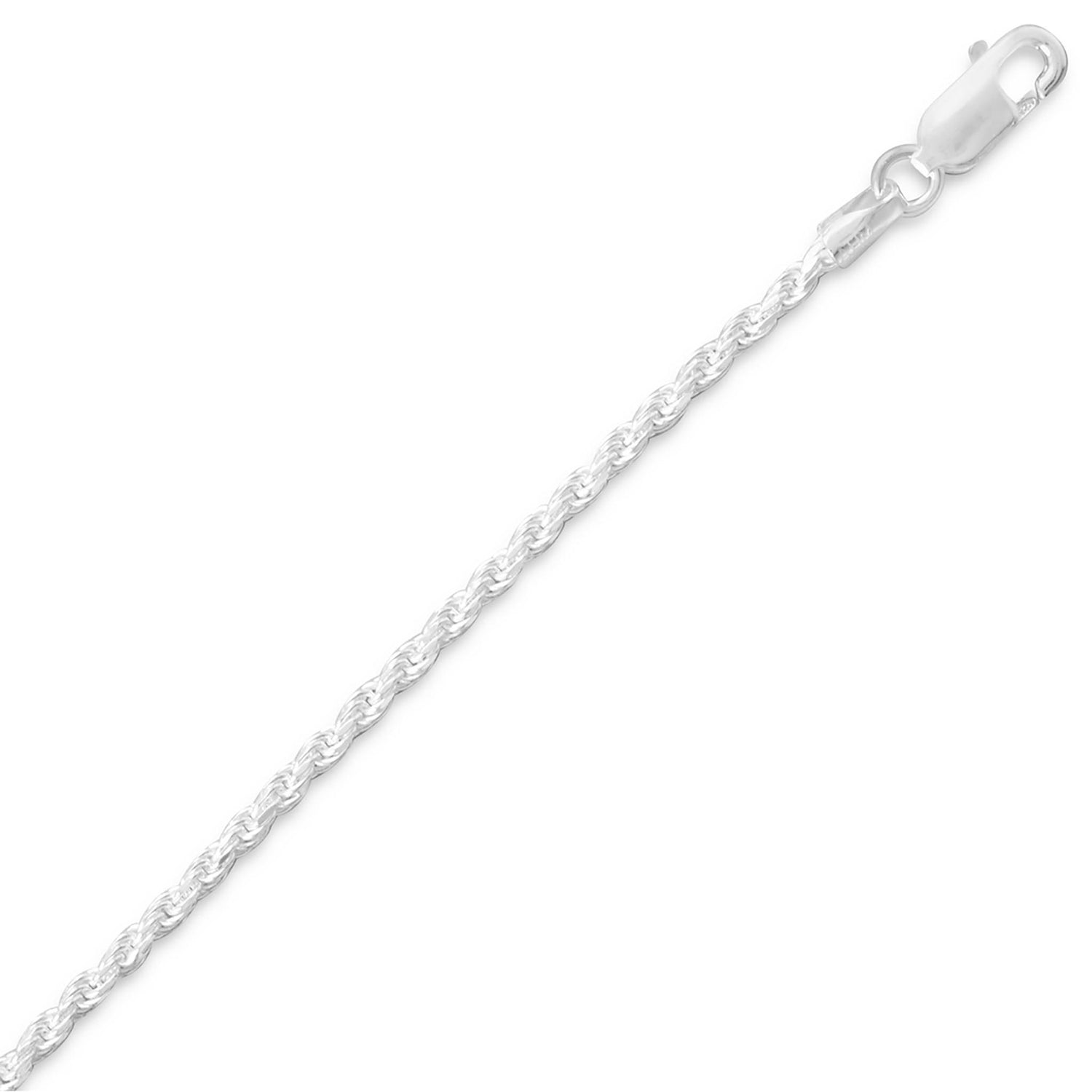 Diamond Cut Rope Chain - 1.7mm