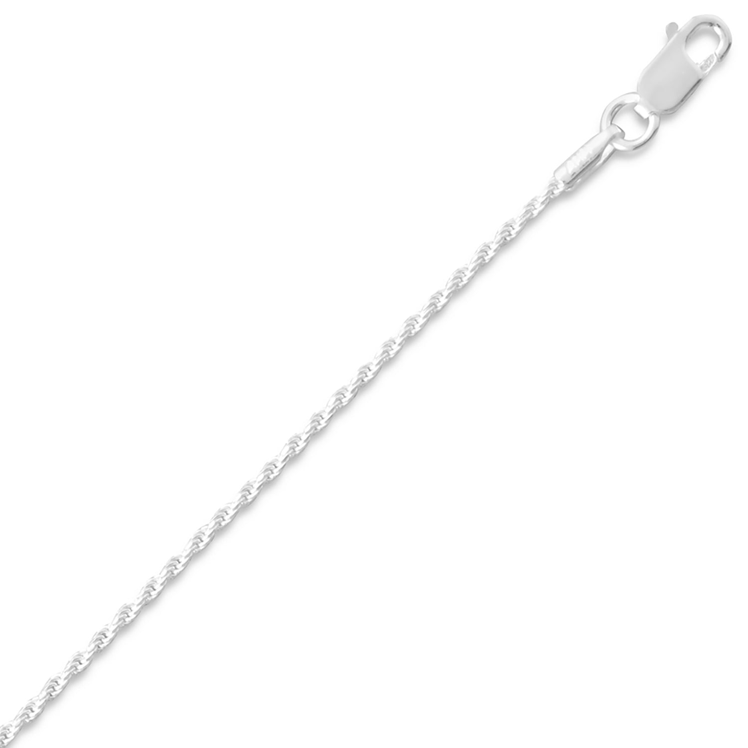 Diamond Cut Rope Chain - 1mm