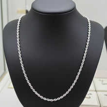 Diamond Cut Rope Chain - 2.2mm on Bust Display
