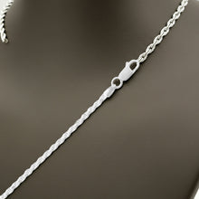 Diamond Cut Rope Chain - 2.2mm Clasp View