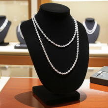 Diamond Cut Rope Chain - 3.3mm Layered on Bust Display