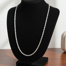 Diamond Cut Rope Chain - 3.6mm on Bust Display