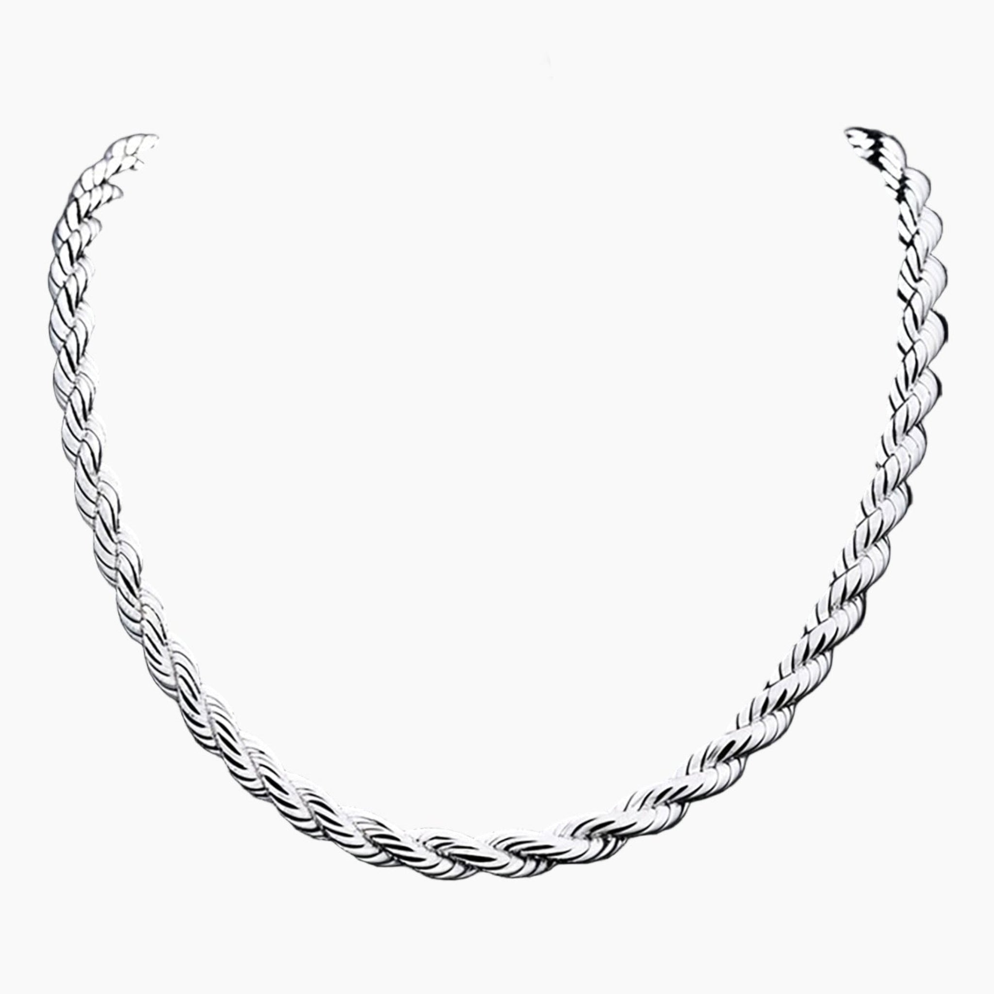 Diamond Cut Rope Chain - 3.6mm Bust View