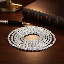 Diamond Cut Rope Chain - 3.6mm Coiled Up View