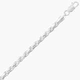 Diamond Cut Rope Chain - 3.6mm