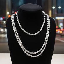 Diamond Cut Rope Chain - 4.4mm Layered on Bust Display