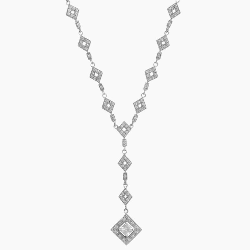 Diamond Shaped Zirconia Necklace