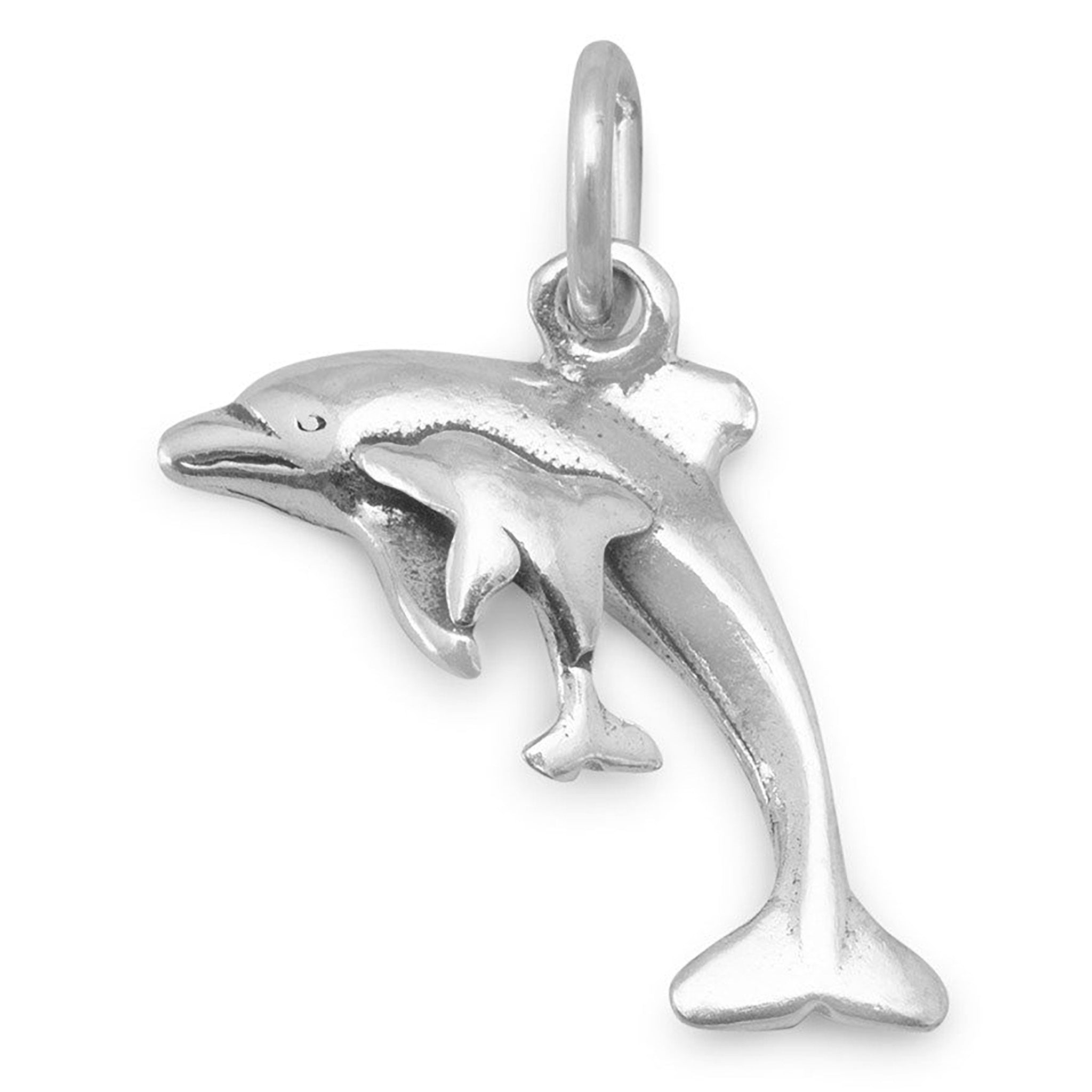 Dolphin with Calf Charm