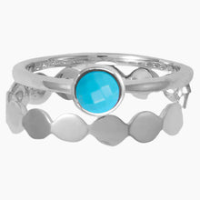 Dotted Band Ring Stacked Example