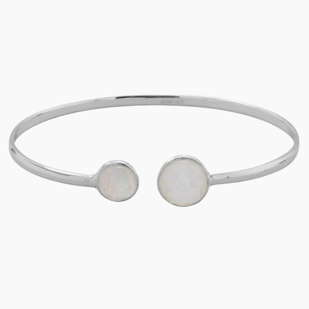 Double Rainbow Moonstone Cuff Bracelet