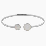 Double Rainbow Moonstone Cuff Bracelet