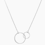 Double Ring Linked Necklace