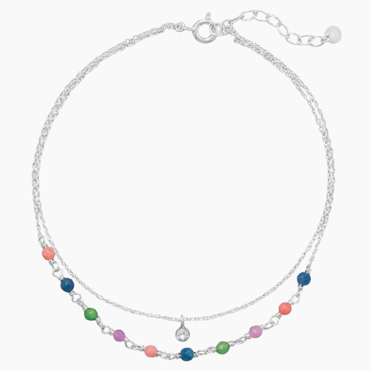 Double Strand Jade Anklet
