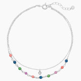 Double Strand Jade Anklet