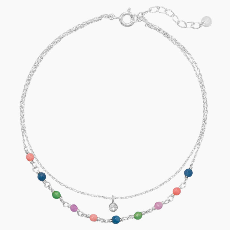 Double Strand Jade Anklet