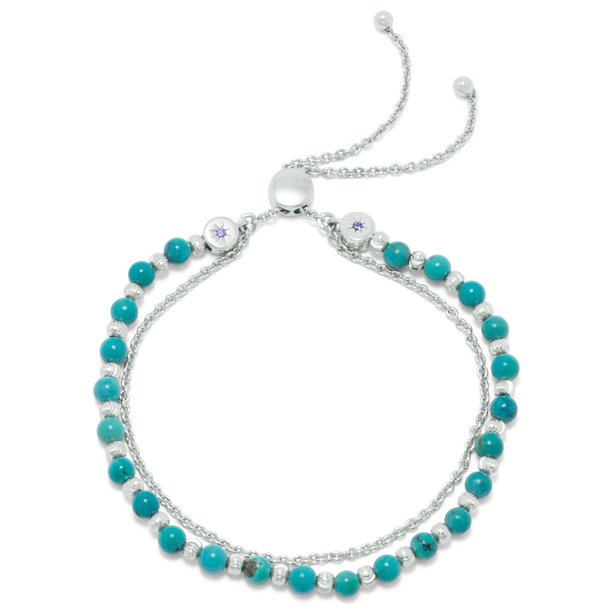 Double Strand Turquoise Bolo Bracelet