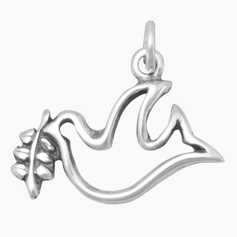 Dove with Olive Branch Charm