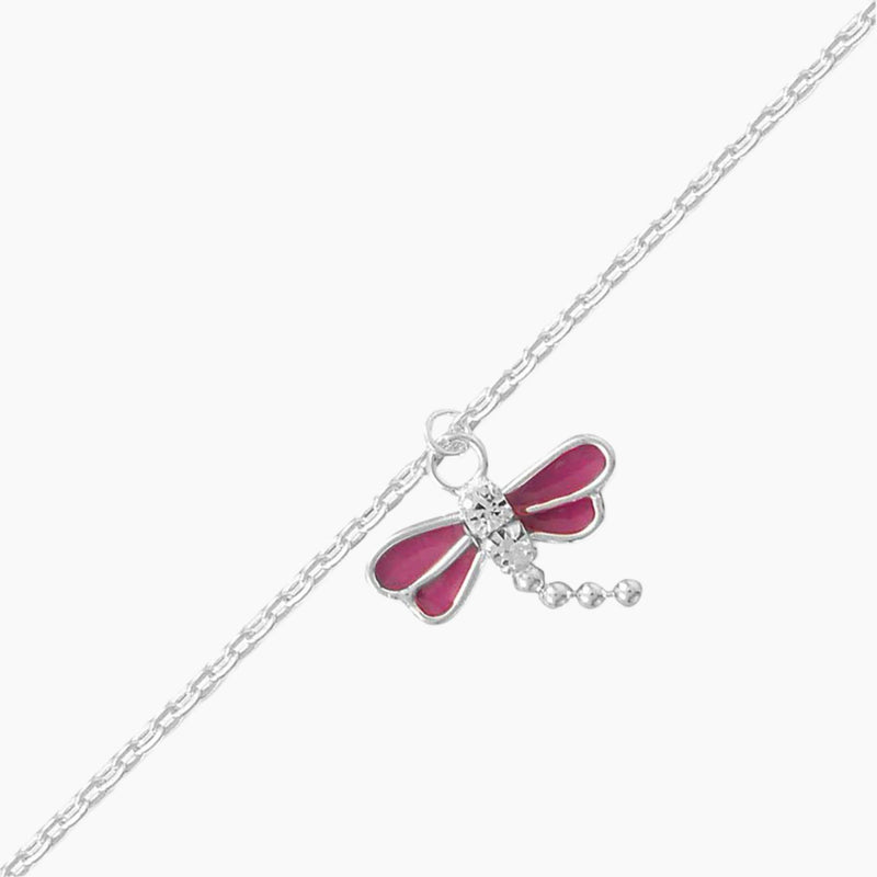 Dragonfly Charm Anklet Close Up