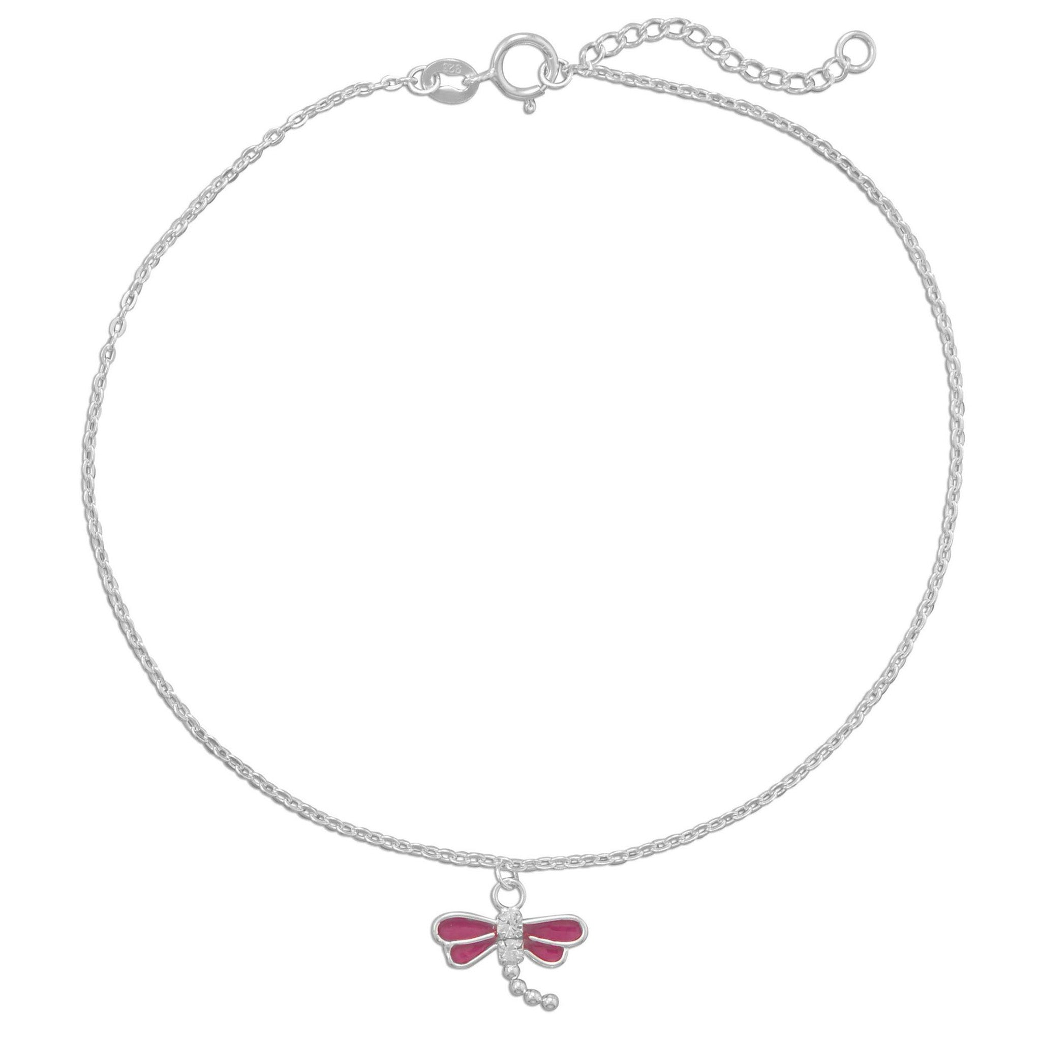 Dragonfly Charm Anklet