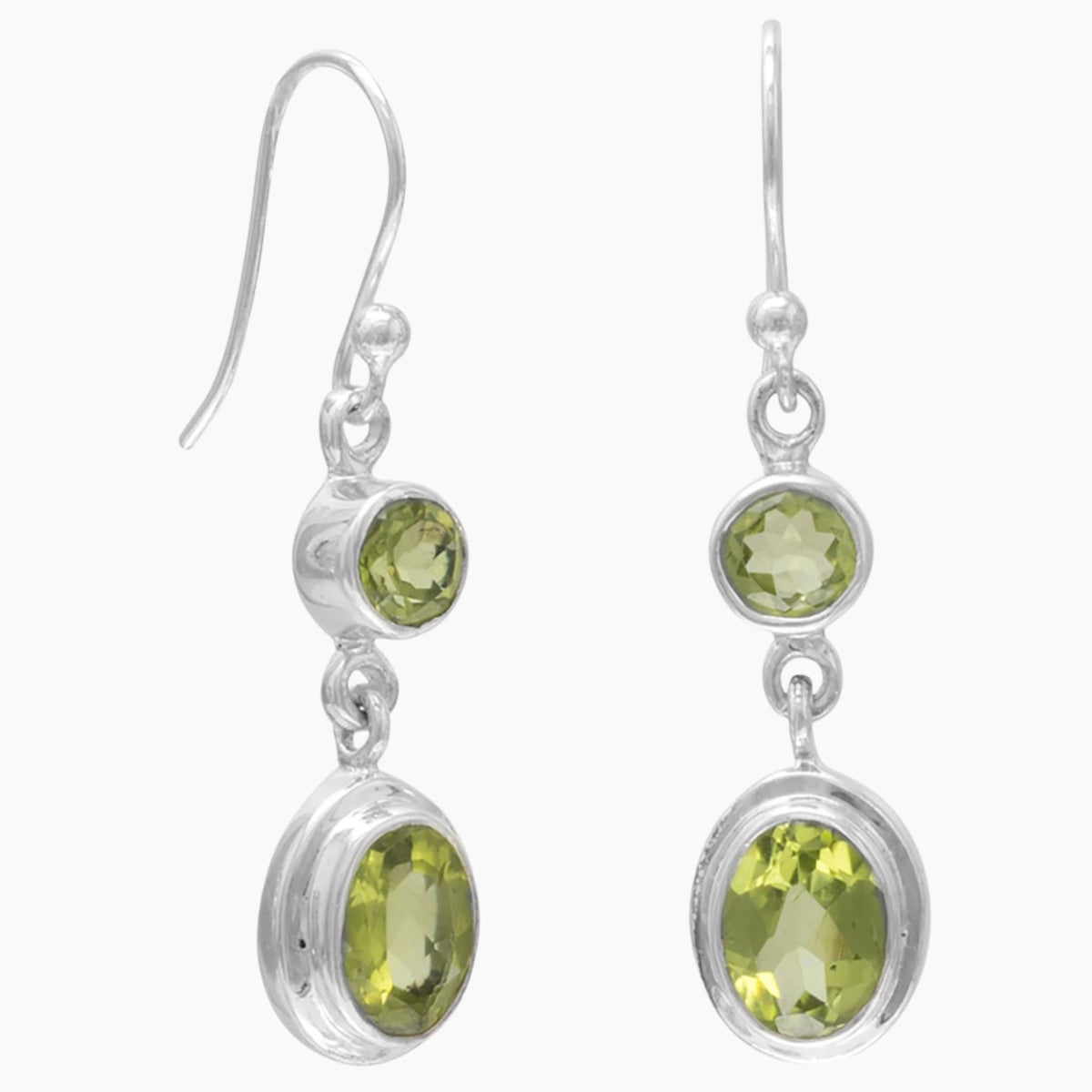 Dual Peridot Earrings