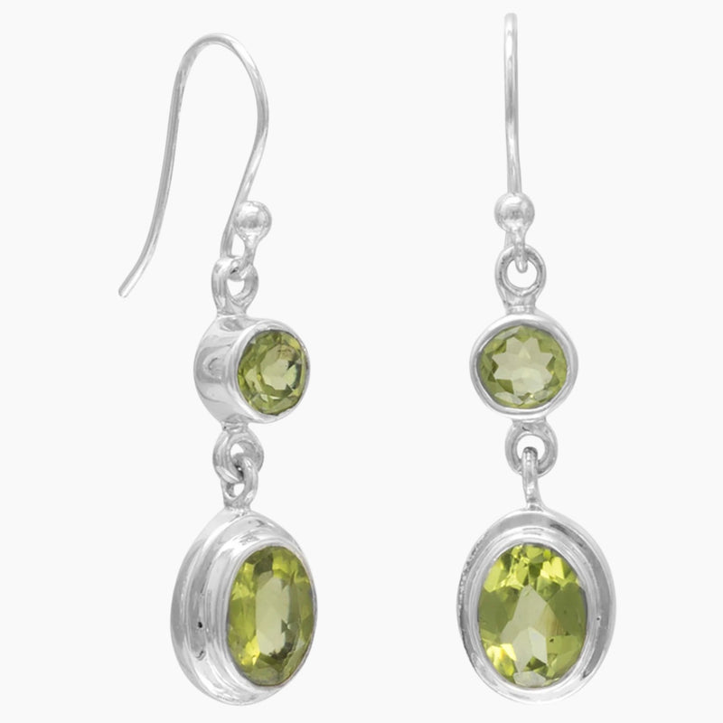 Dual Peridot Earrings