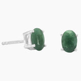 Dyed Emerald Beryl Earrings