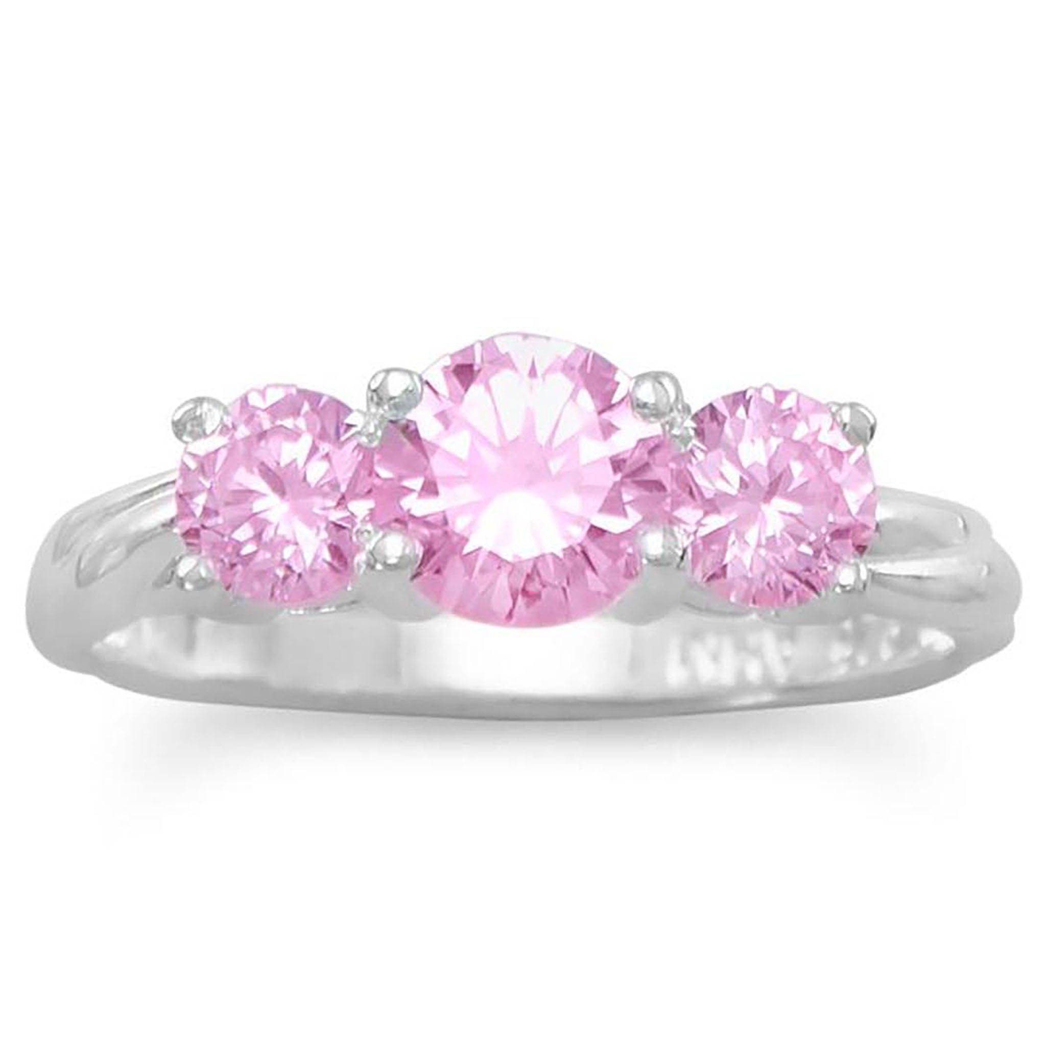 Elegant Style Pink Cubic Zirconia Ring