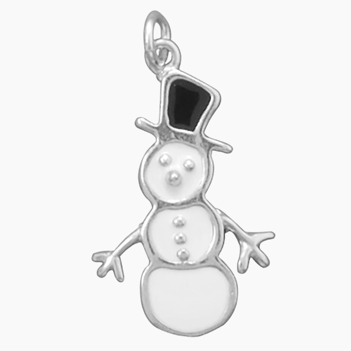 Enamel Snowman Charm