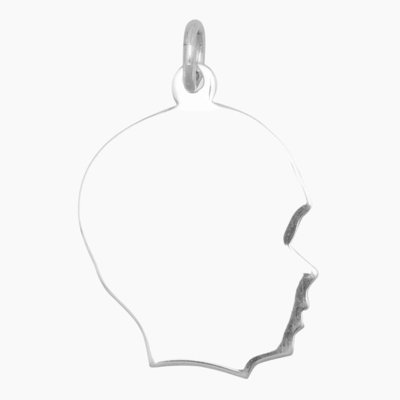 Engravable Boy Silhouette Charm