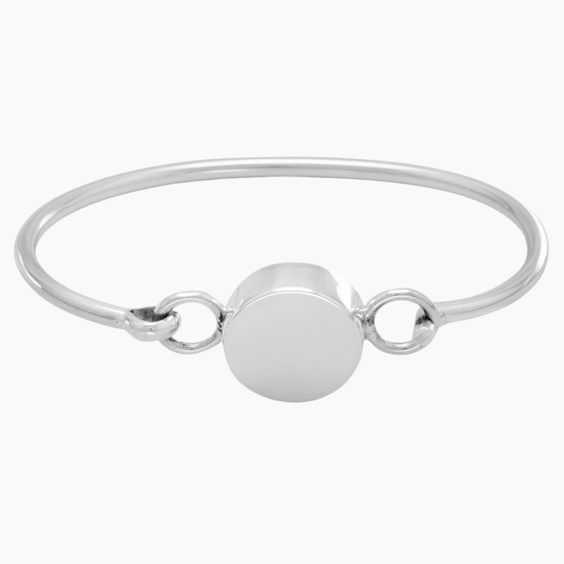 Engravable Disk Bangle Bracelet