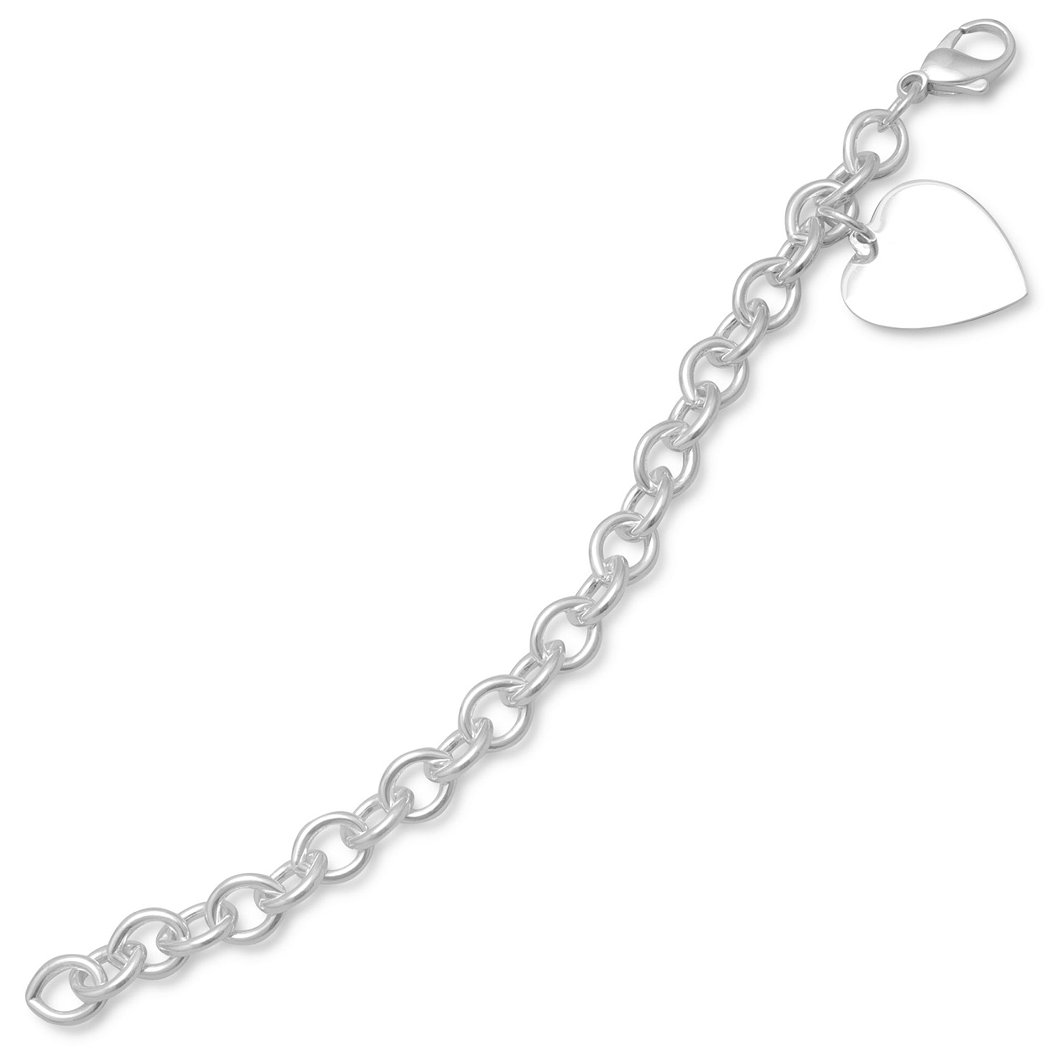 Engravable Heart Tag Bracelet