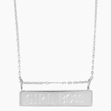 Engravable Nameplate Bar Necklace Example