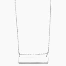 Engravable Nameplate Bar Necklace