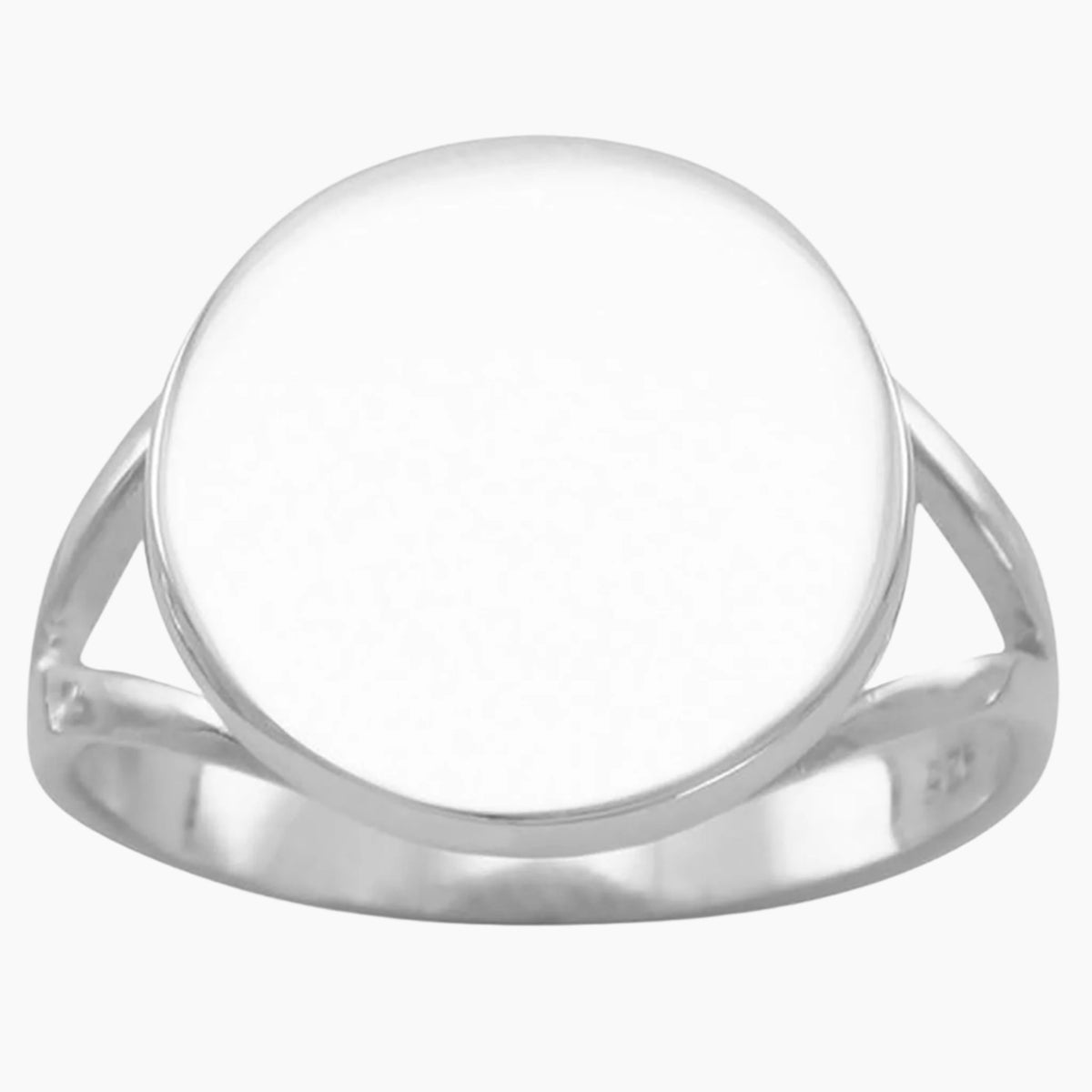 Engravable Polished Disc Ring