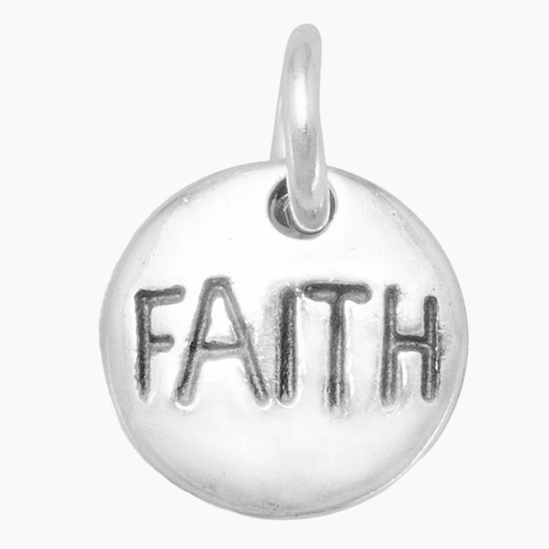 Engraved Faith Charm