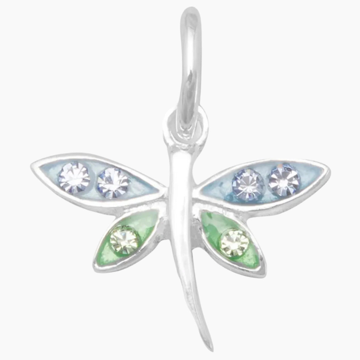 Epoxy with Crystal Dragonfly Charm